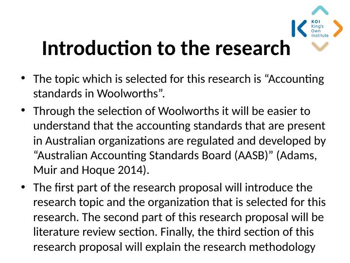 Evaluation of Accounting Standards in Woolworths_2