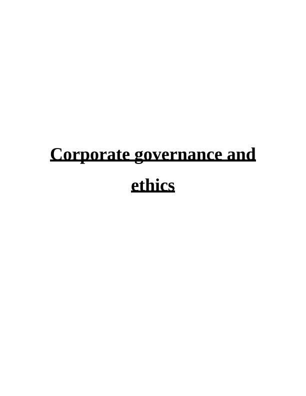 Corporate Governance and Ethics in Woolworths Group Limited_1