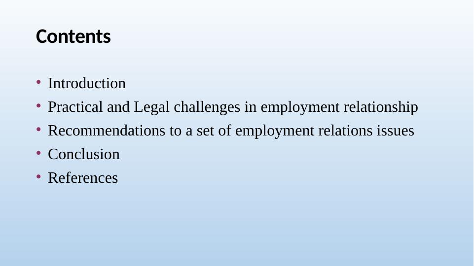 Work and the Employment Relationship: Practical and Legal Challenges and Recommendations_2