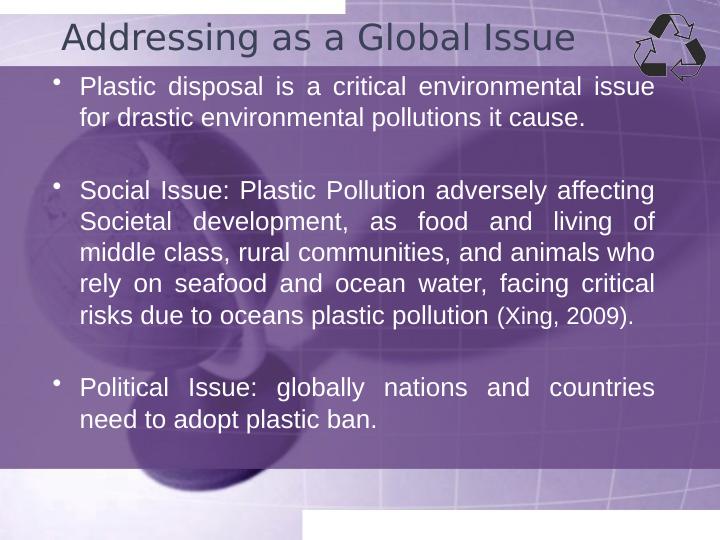 World Plastic Disaster: Addressing as a Global Issue_2