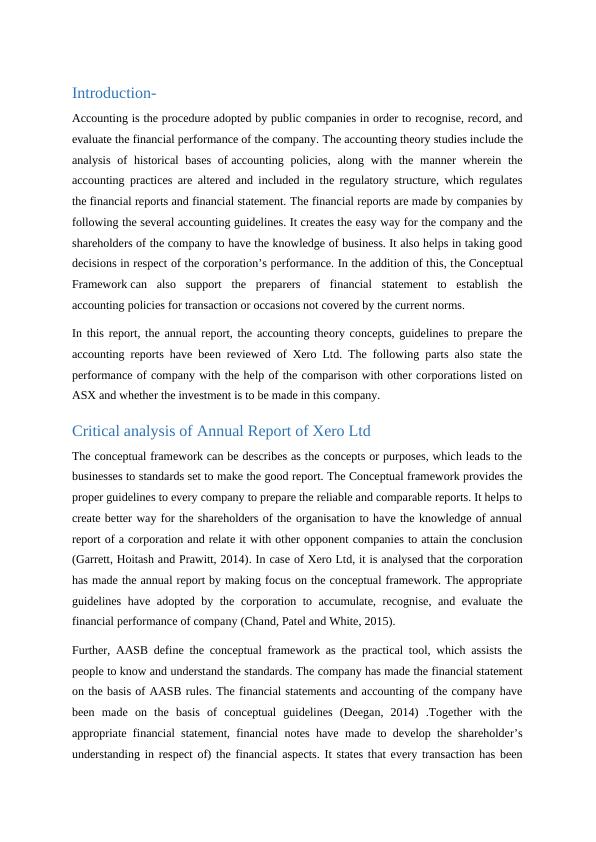 Accounting Theory and Contemporary Issues: Critical Analysis of Xero Ltd Annual Report_3