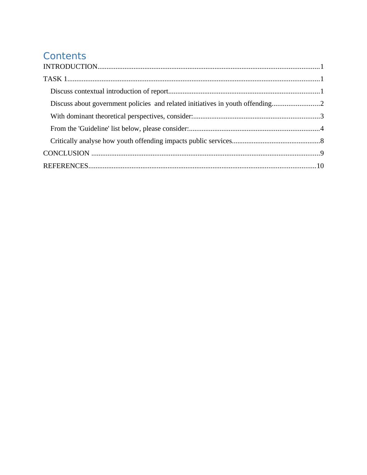 dissertation on youth offending